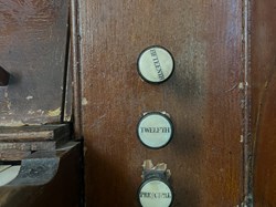 More of the organ's stop knobs