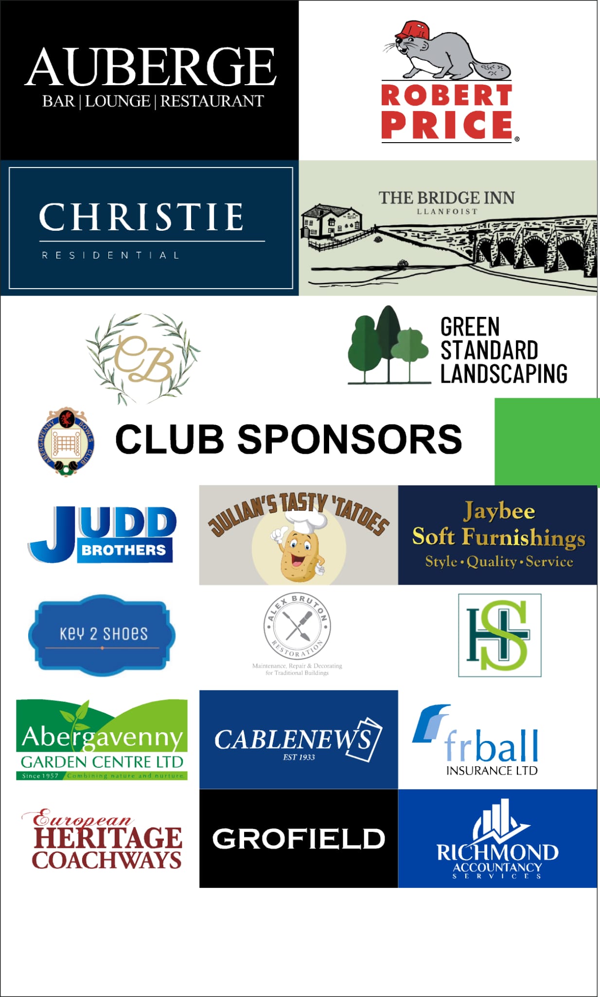 abergavenny bowls club Home