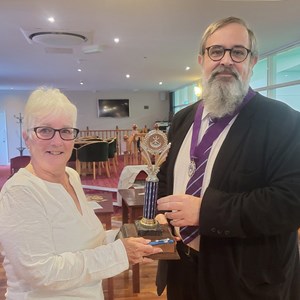 Lesley Ball - runner up Ladies Championship Singles