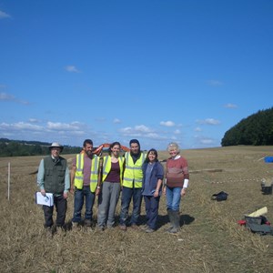 Steve (BARG) Matt, Natasha, Jez (Cotswold Archaeology) Lindsey (BARG) & Joy (BHP)