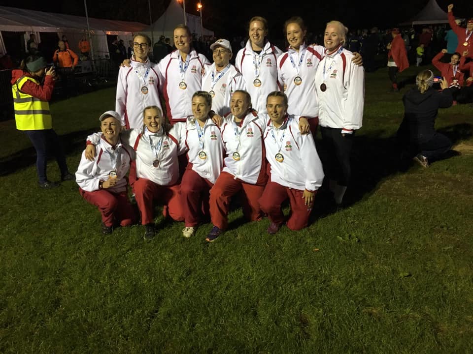 Bedford Ladies representing England in the Ladies 520kg 2019 Euro Championships - bronze medalists