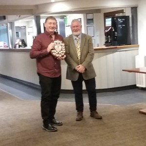 Tony and Simon with the KO shield