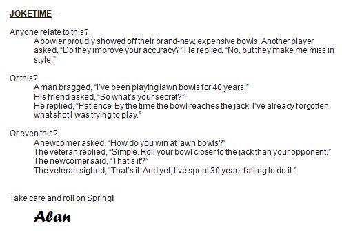 Sutton Bonington Bowls Club The Green - Club Newsletter