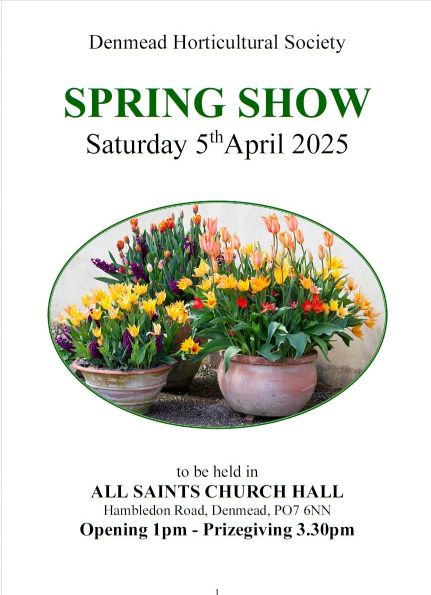 Denmead Horticultural Society Spring  Show 2025