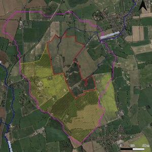 The entire Solar farm and all of the Beck Catchment Area