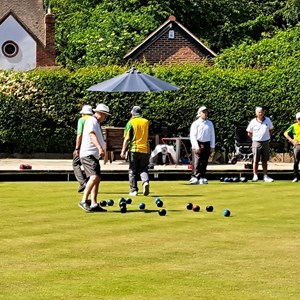 On the green