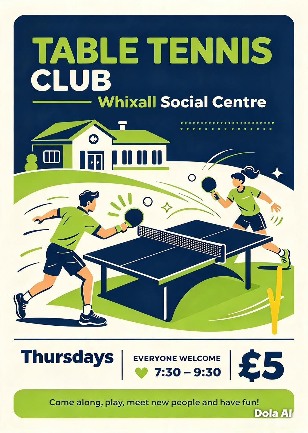 Table Tennis every Thursday