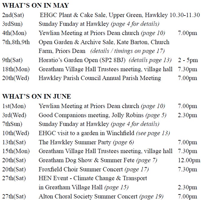 Hawkley Parish Village Magazine