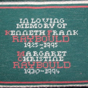 In memory of Kenneth and Margaret Raybould