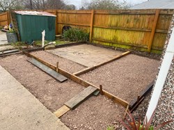 Hardcore and shuttering ready