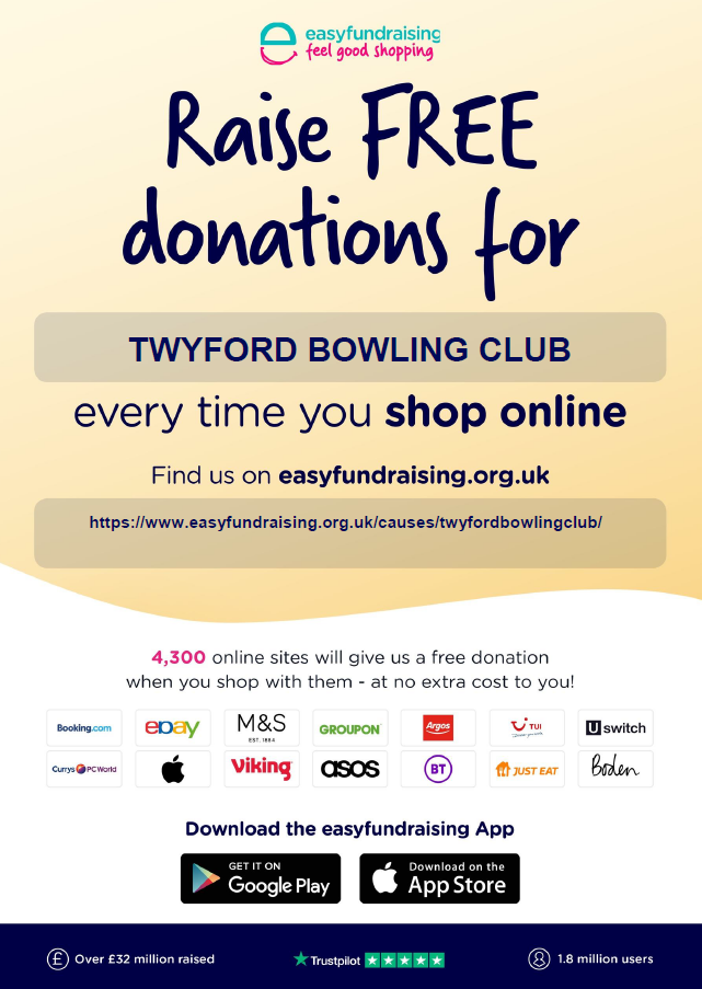 Twyford Bowling Club Donate For Free Whilst You Shop Online