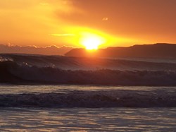 sunrise over Filey Brig