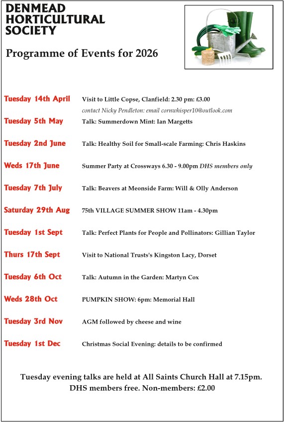 Denmead Horticultural Society Programme