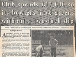 Whitstable Bowling Club Old photos/press articles