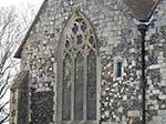 The Norman church of St Mary's. On the site of a 7th century convent.