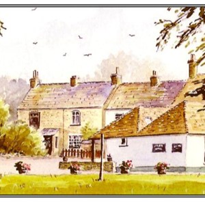 Crown & Sceptre with Grosvenor Cottages behind