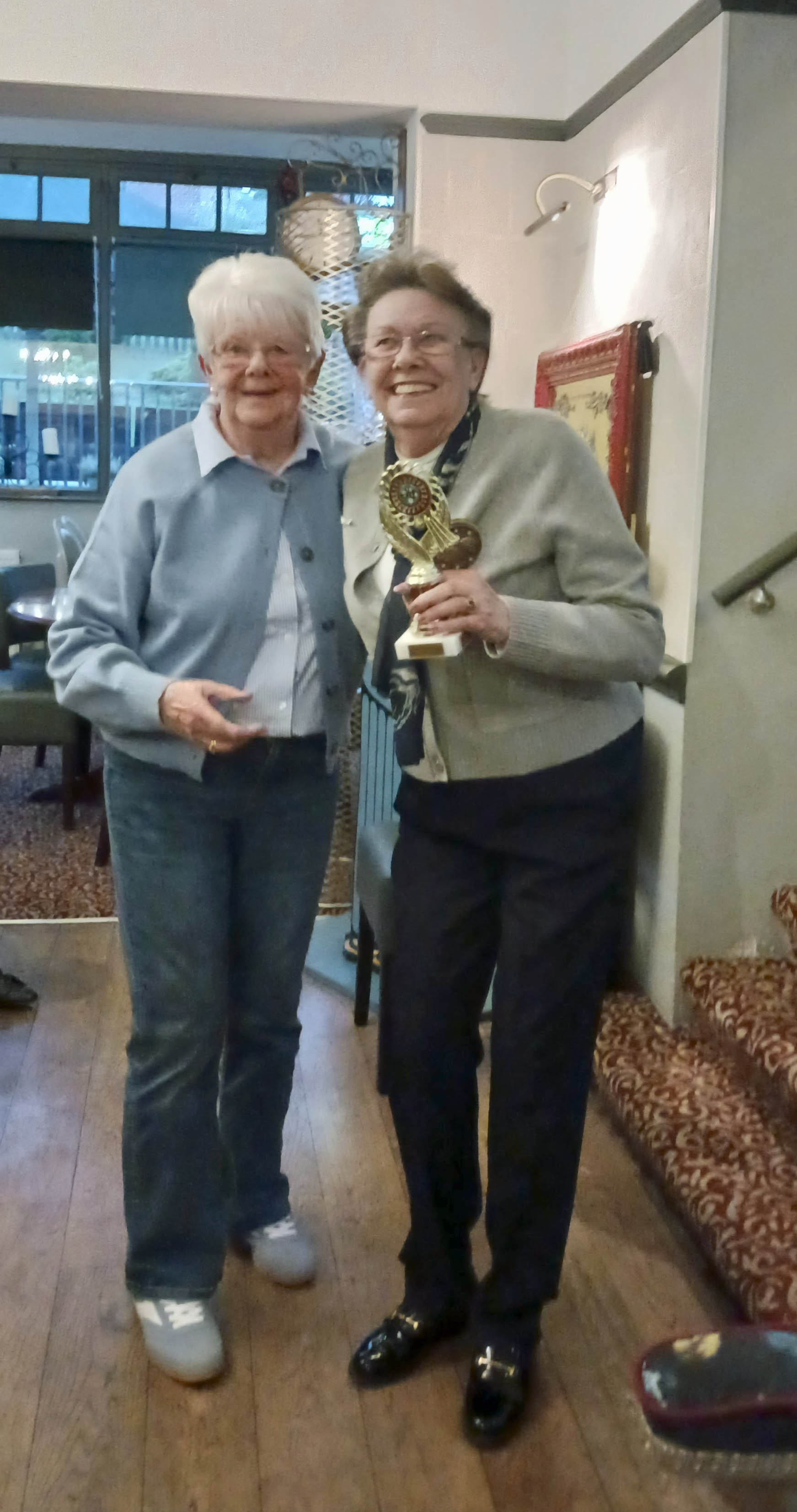 Irene & Angie with Trophy