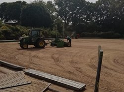 Whitstable Bowling Club Relaying new green 2024