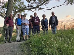 The group looking down on the imposing Amphitheatre. ©RW