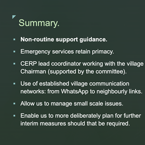 Berwick St James Parish Community Emergency Resource Plan