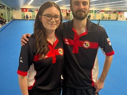 Ruby Hill and Aaron Johnson - World Junior Mixed Pairs Silver Medalists