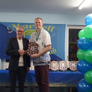 Open Singles Winner, Andrew Stott