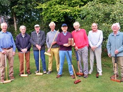 Competitors for the Men's Croquet Final 2024