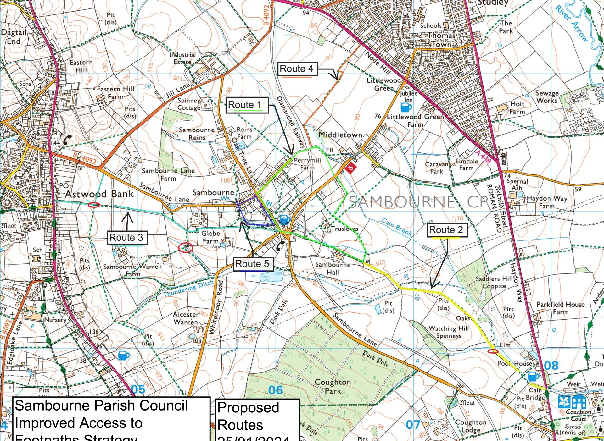 Sambourne Parish Council Footpath, Improved Access