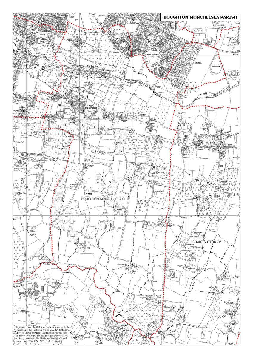 Boughton Monchelsea parish boundary
