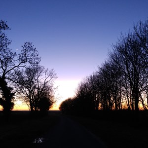 Sunset on Gautby Road