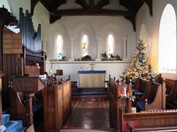 Internal view at Christmas
