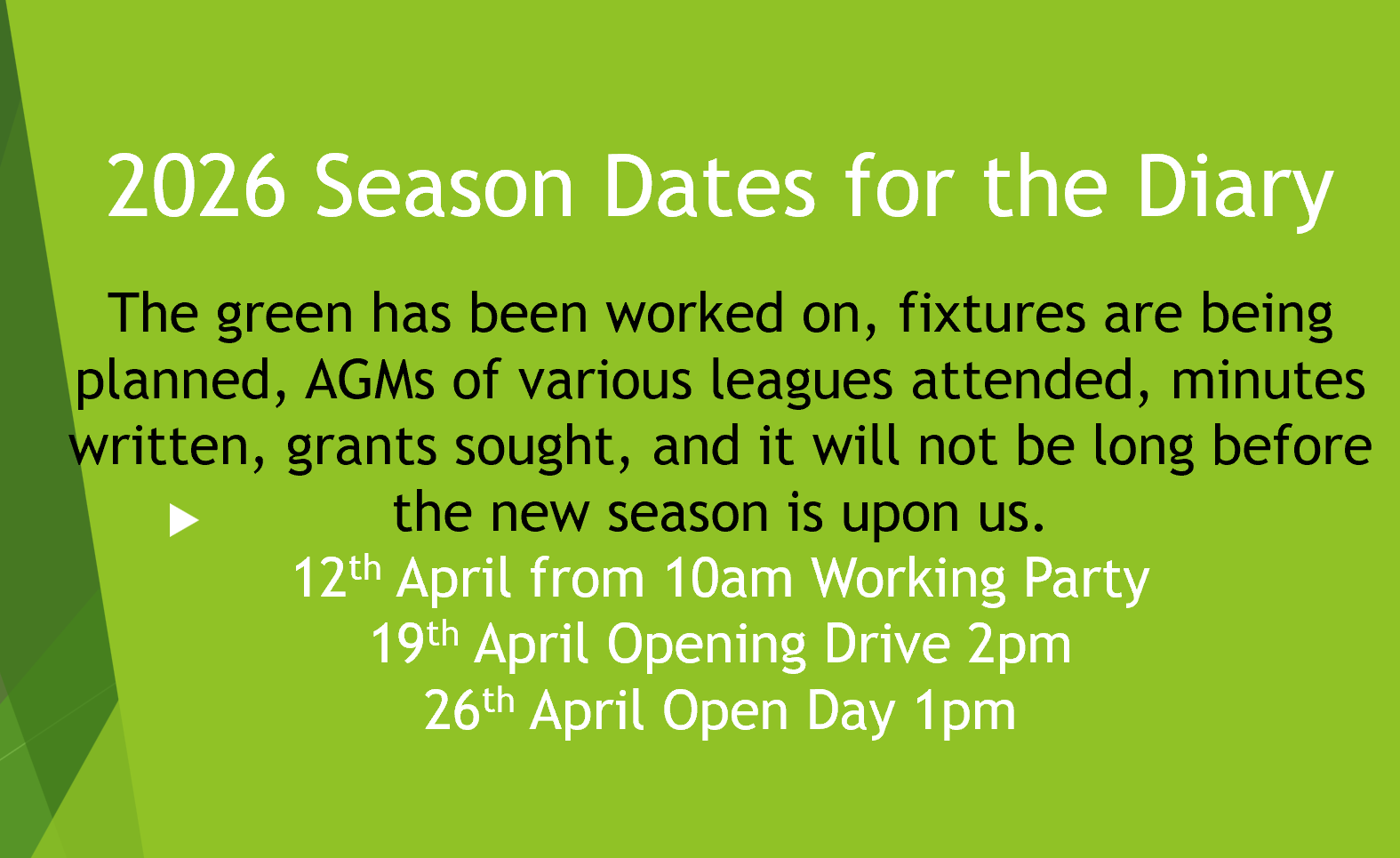 Aldiss Park Bowls Club Home