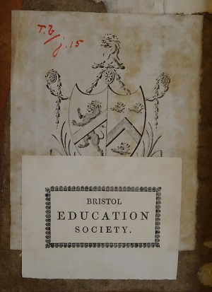 Llewelyn’s bookplate (partially obscured)