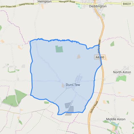 Duns Tew Parish Boundary