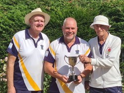 2023 winners  David Morris, Richard Burgin and Bill Lawer of Basingstoke Town