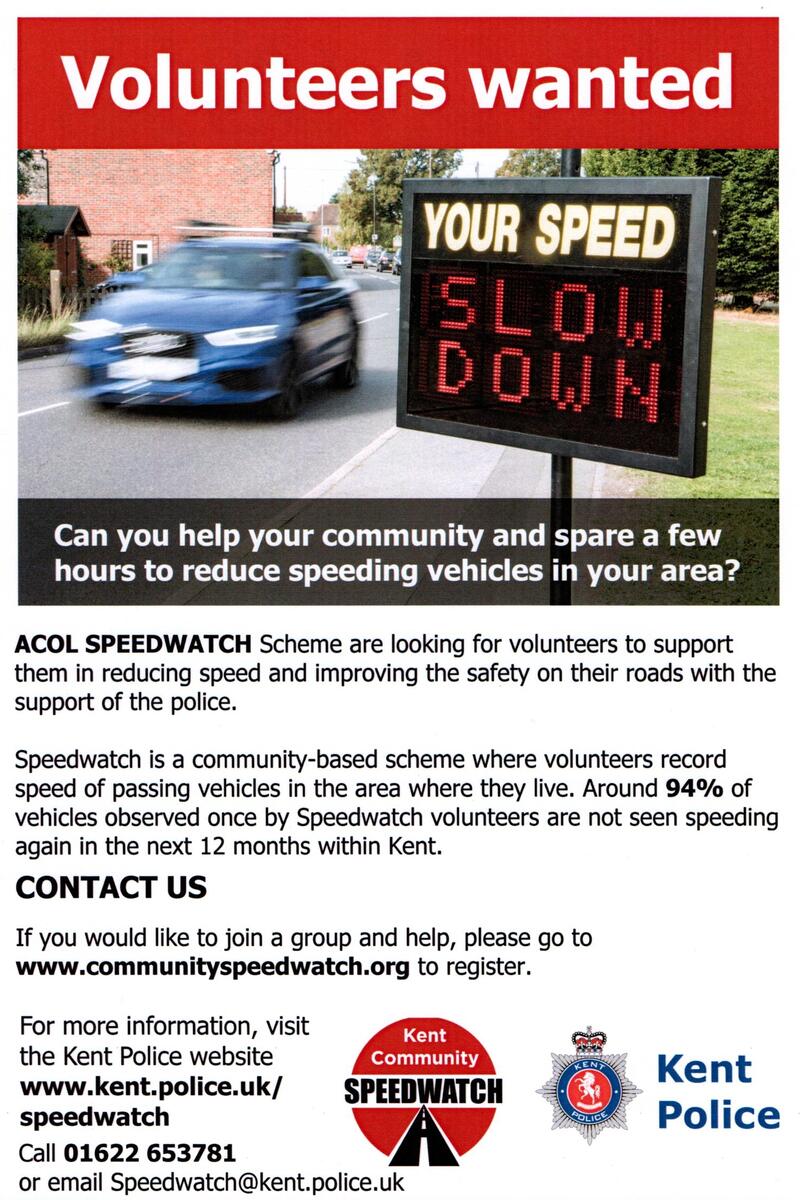 Acol Parish Council Speedwatch