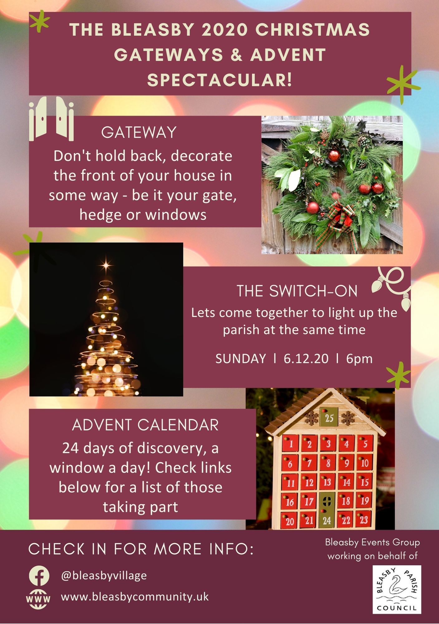 Bleasby Community Website Christmas Lights & Advent Calendar 2020