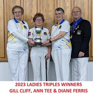 Bromsgrove & District Indoor Bowls Club 2023 WINNERS & RUNNERS UP