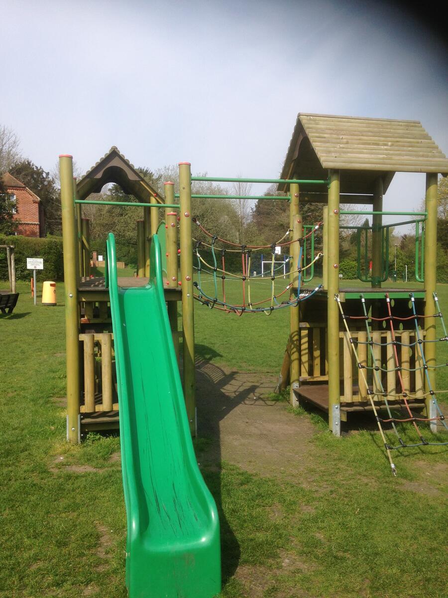 Some of the play equipment at KGV Field