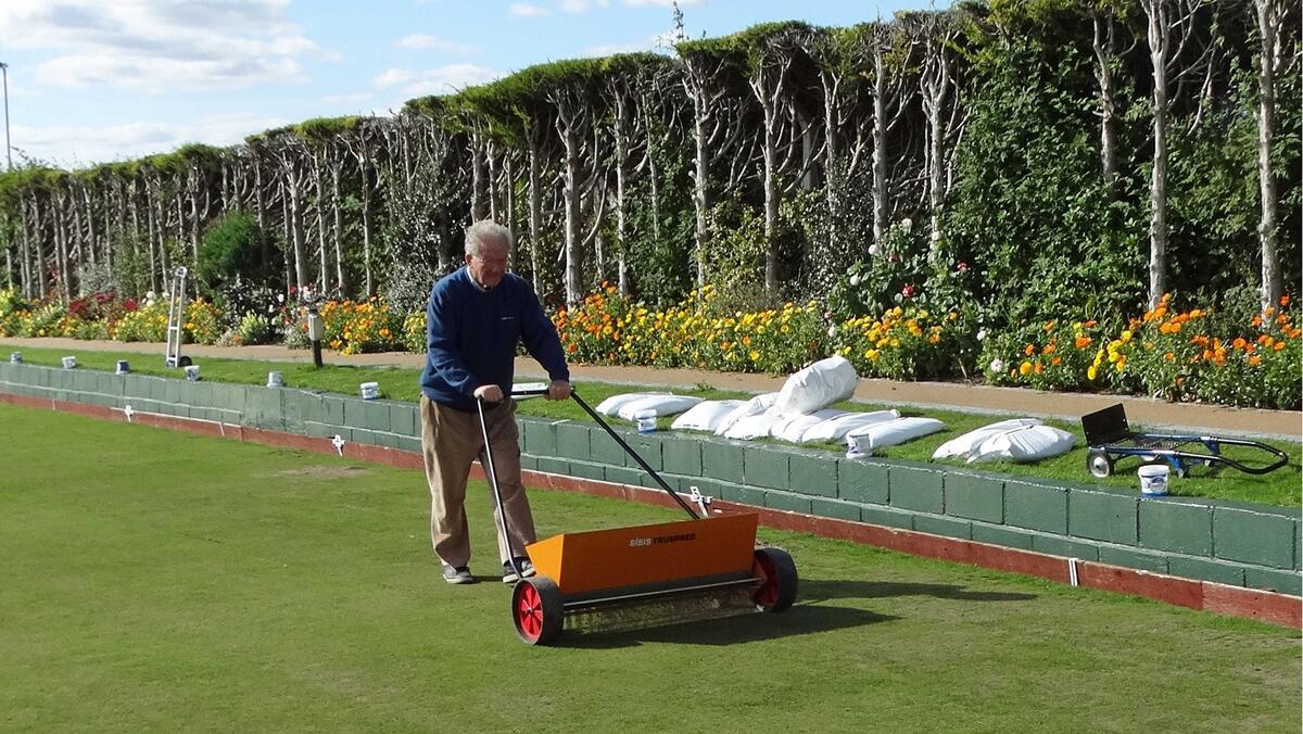 Post season top dressing green