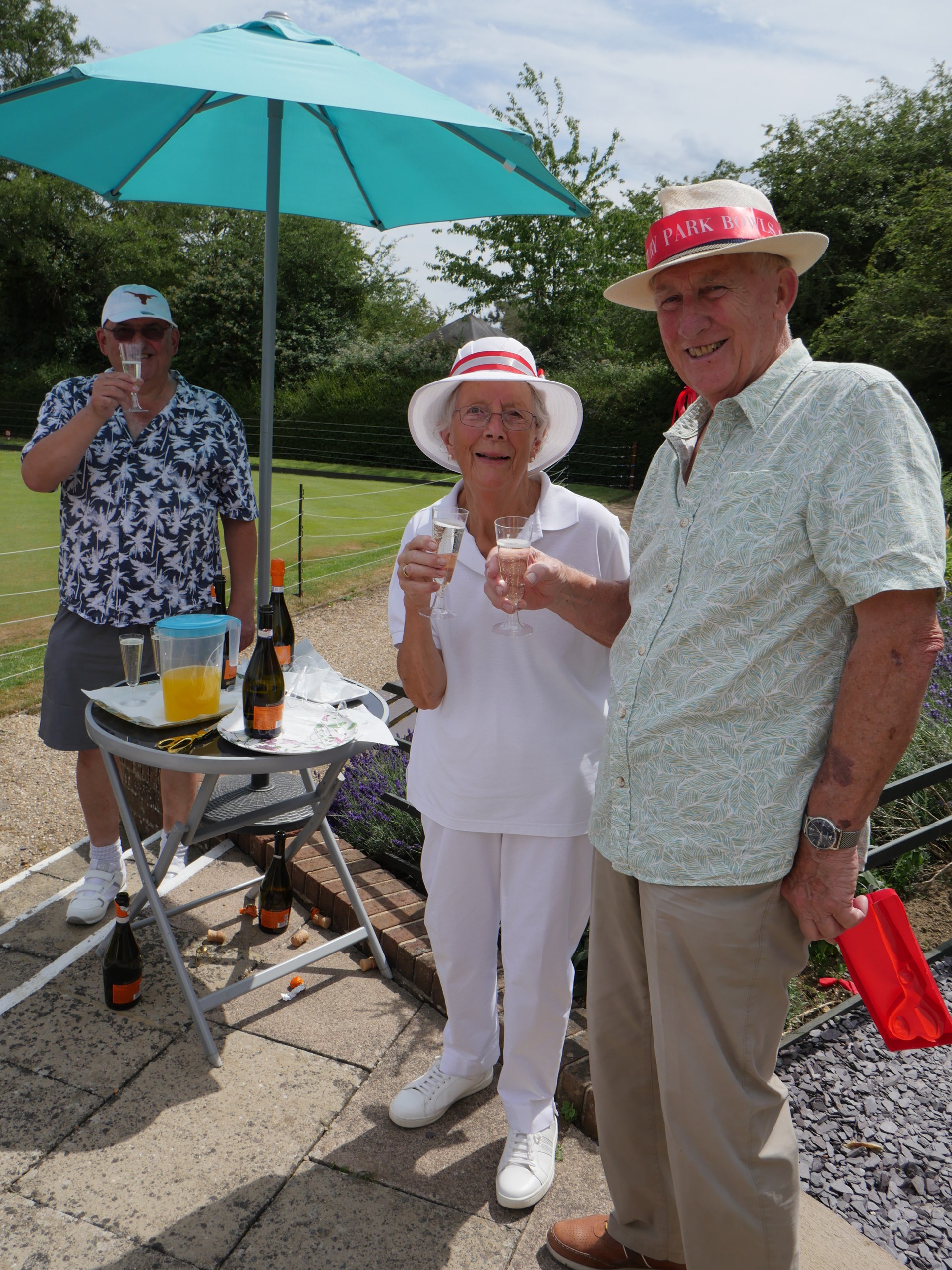 Alan and Jean Raise a Glass