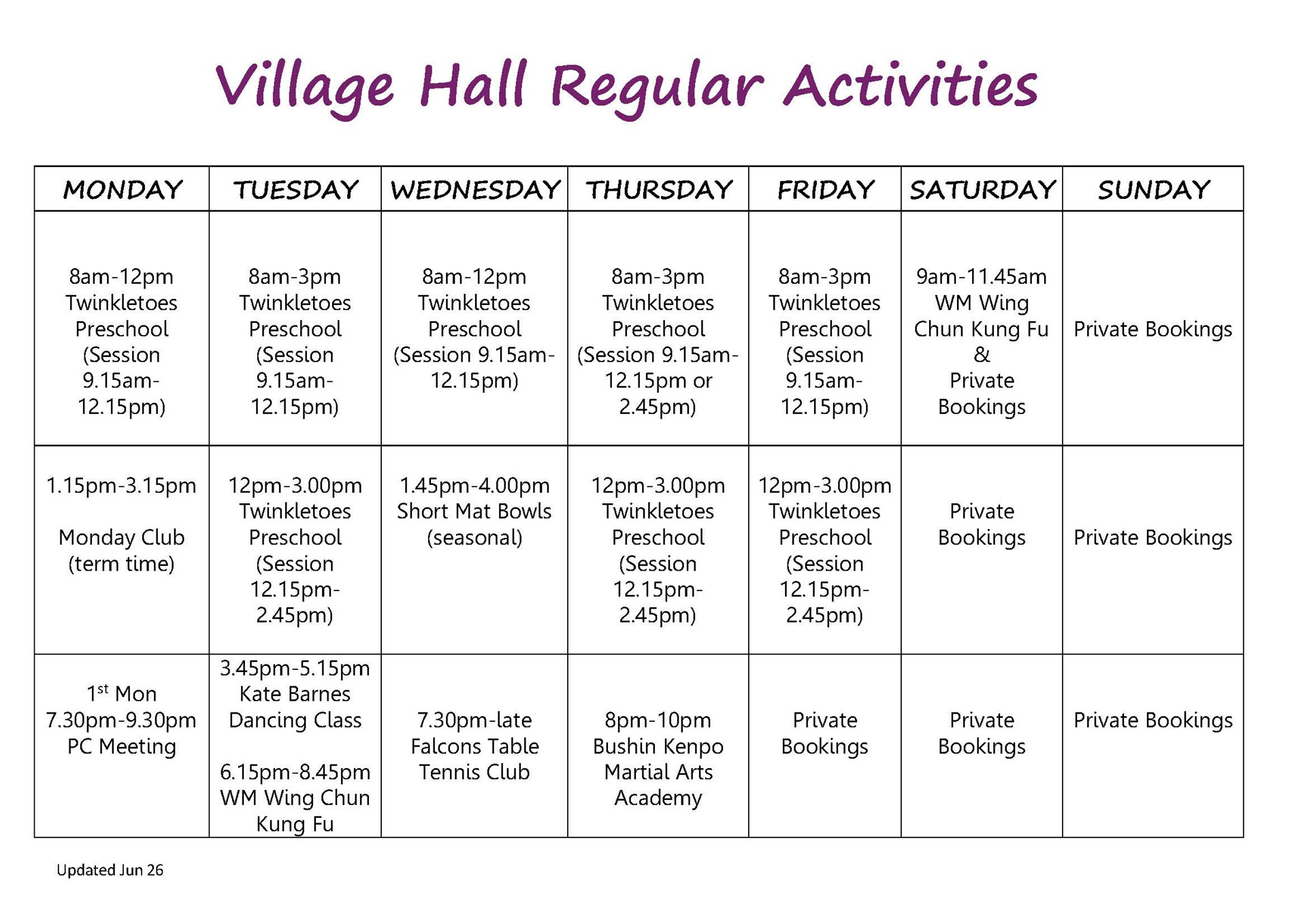 Horton Kirby & South Darenth Parish Council Village Hall