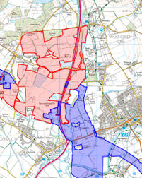 Expended to show impact to South and West of Wixford