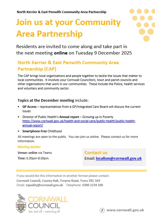 CAP Meeting 9th December 2025