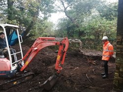 The archaeologist on site