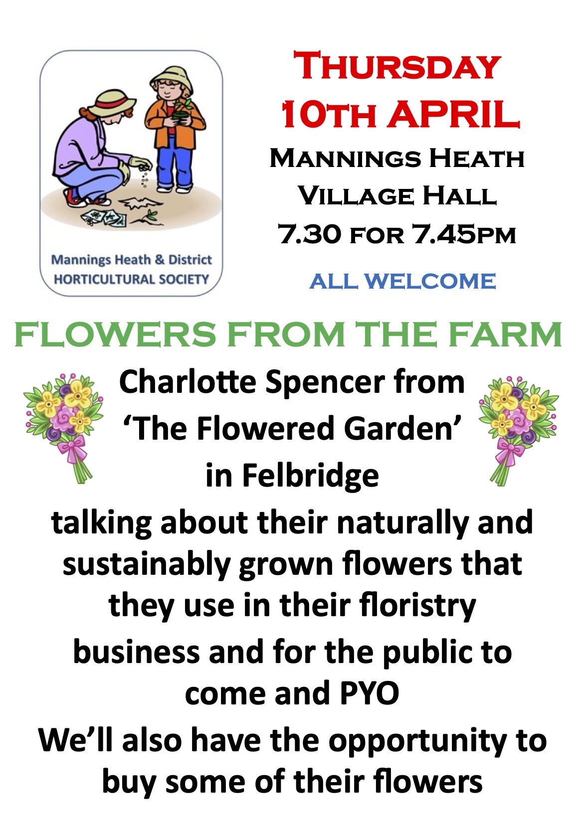 Mannings Heath & District Horticultural Society Latest News 2025