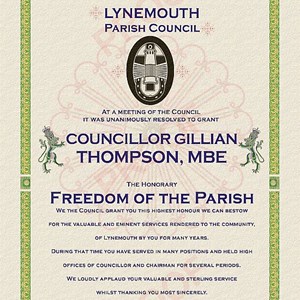 Lynemouth Parish Council Honorary Freemen