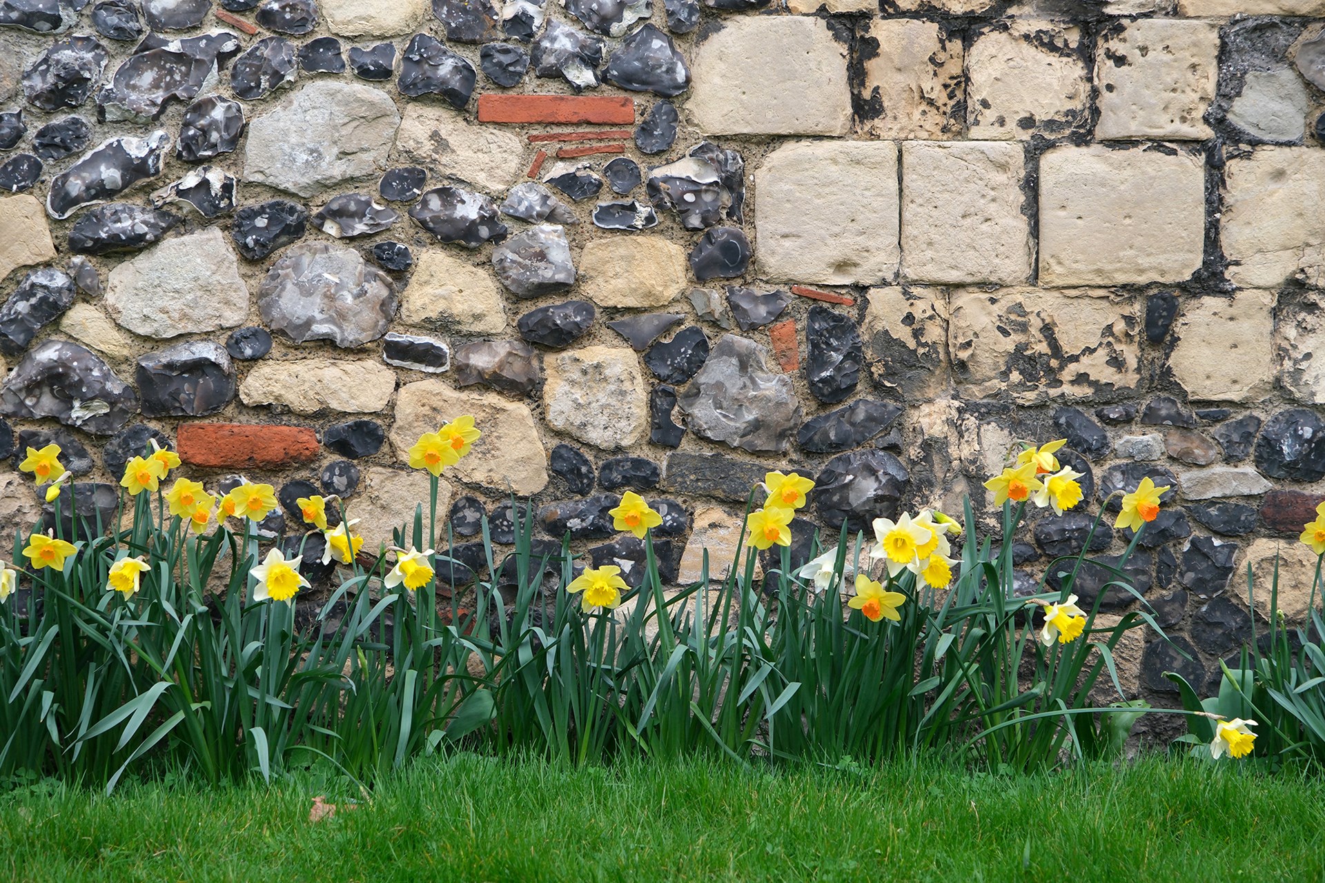 West wall stone work
