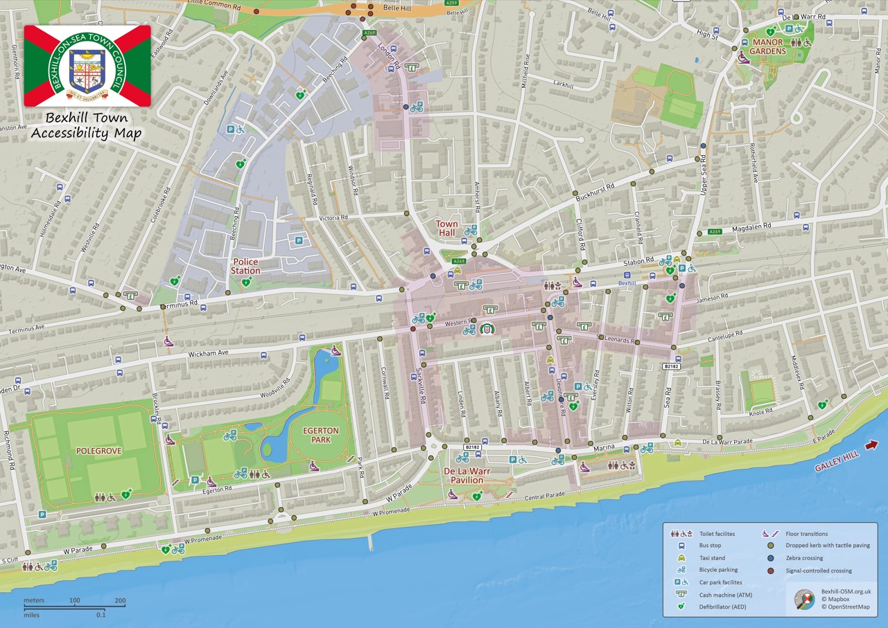 Accessibility Map of Bexhill-on-Sea