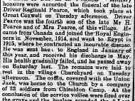 Clipping from Faringdon Advertiser September 28th 1918